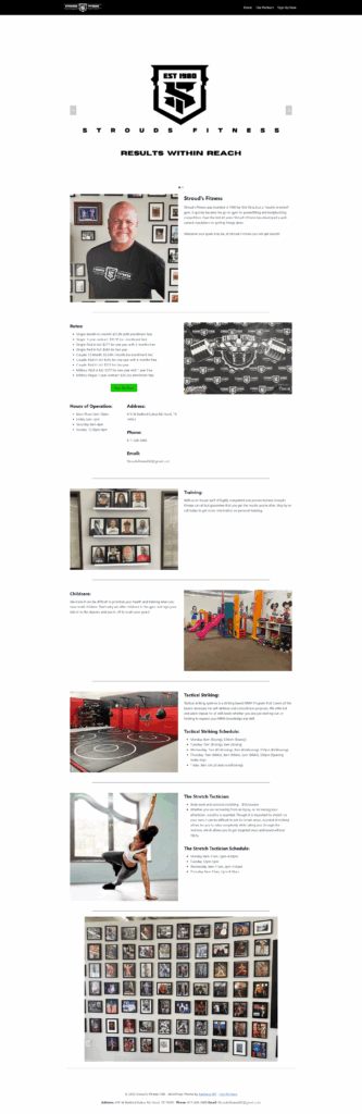 Stroud's Fitness HEB Website